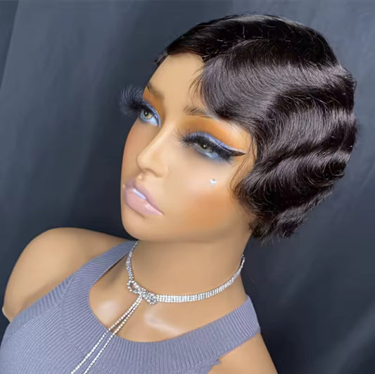 Finger wave wig